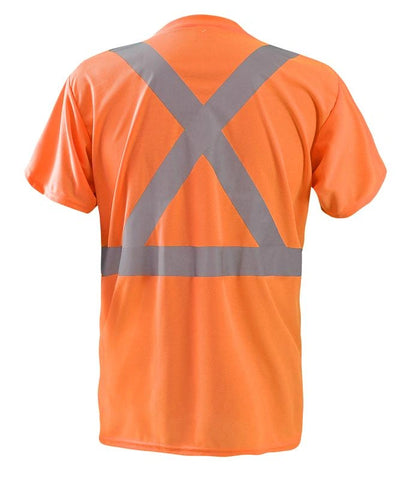 Short Sleeve Wicking Birdseye X-Back T-Shirt W/Pocket - Image 3