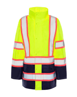 WOMEN'S TWO-TONE NAVY BOTTOM RAIN JACKET - Type R Class 2