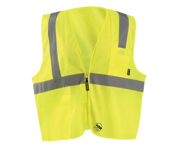 Mesh Self-Extinguishing Vest W/Quick Release Zipper