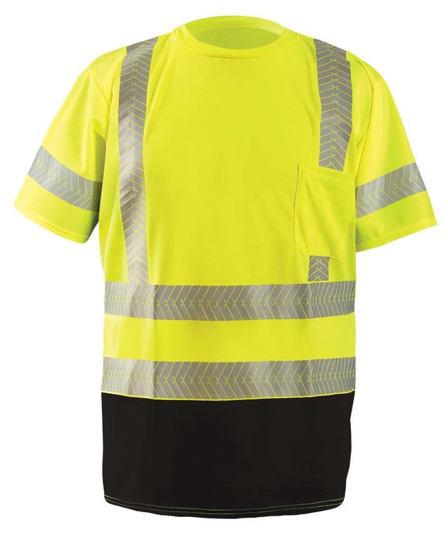 Short Sleeve OCX™ Patented Segmented Tape Black Bottom W-pocket Class 3