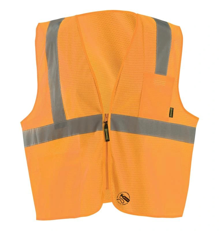 Mesh Self-Extinguishing Vest W/Quick Release Zipper