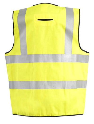 Flame Resistant Dual Stripe Solid Vest w/D-Ring Access - Image 2