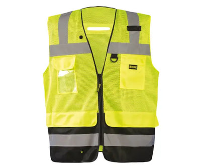 Mesh Black Bottom Surveyor Vest W/Zipper - Image 1