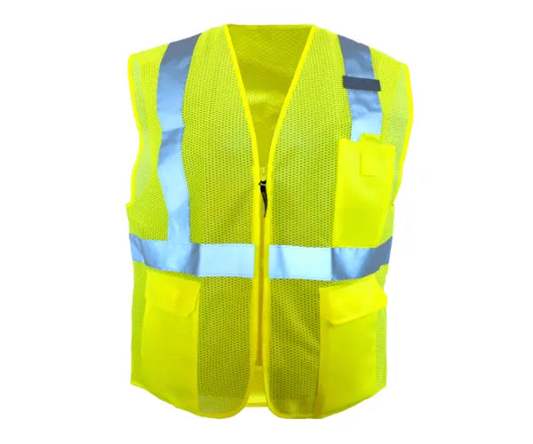 OccuNomix | Engineered Tough Safety Gear - Mesh Standard Vest W/Zipper