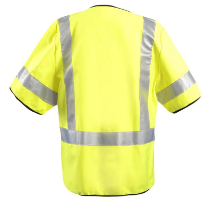 FLAME RESISTANT COTTON SOLID SINGLE STRIPE VEST - Type R Class 3 - Image 2