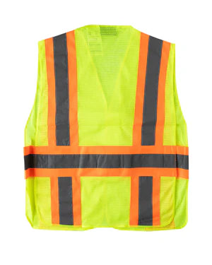 MESH TWO-TONE EXPANDABLE VEST w/ HOOK & LOOP - Type R Class 2