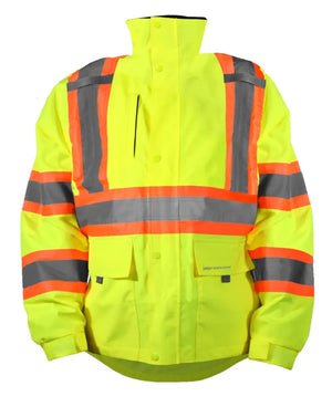 Two Tone X-Back Ripstop Rain Jacket