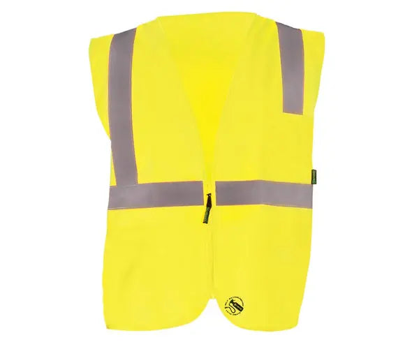 Solid Self-Extinguishing Vest W/Quick Release Zipper