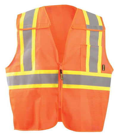 Mesh 5-Pt. Breakaway Two-Tone X-Back Vest w/Quick Release Zipper - Image 4