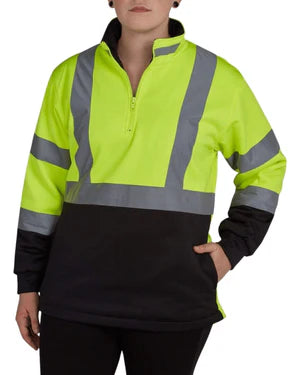 WOMEN'S BLACK BOTTOM QUARTER-ZIP PULLOVER SOFTSHELL - Type R Class 2