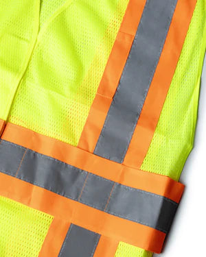 MESH TWO-TONE EXPANDABLE VEST w/ HOOK & LOOP - Type R Class 2