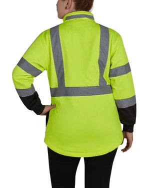 WOMEN'S BLACK BOTTOM QUARTER-ZIP PULLOVER SOFTSHELL - Type R Class 2
