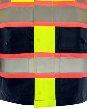 WOMEN'S TWO-TONE NAVY BOTTOM RAIN JACKET - Type R Class 2