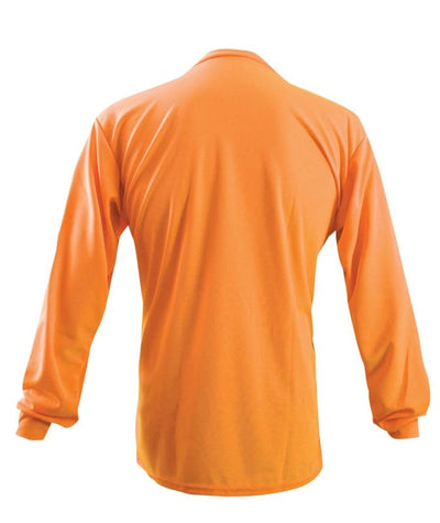 Non-Ansi Long Sleeve Wicking Birdseye T-Shirt W/Pocket - Image 3
