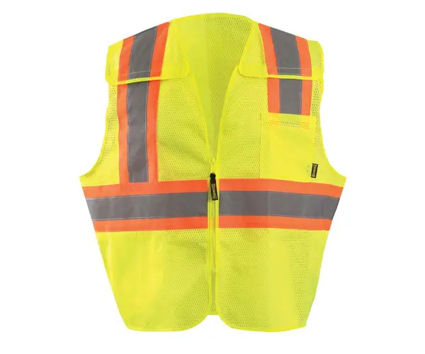 Mesh 5-Pt. Breakaway Two-Tone Vest w/Quick Release Zipper