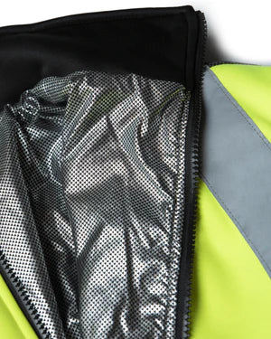 WARM UP™ GREY BOTTOM FULL ZIP SOFTSHELL JACKET - Type R Class 3