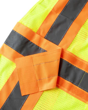 MESH TWO-TONE EXPANDABLE VEST w/ HOOK & LOOP - Type R Class 2