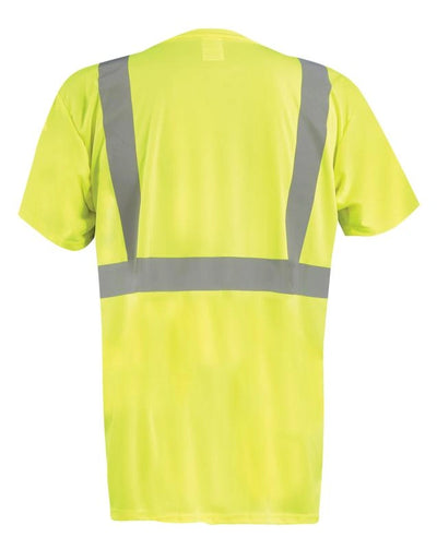 Short Sleeve Black Bottom Wicking Birdseye T-Shirt W/Pocket - Image 2