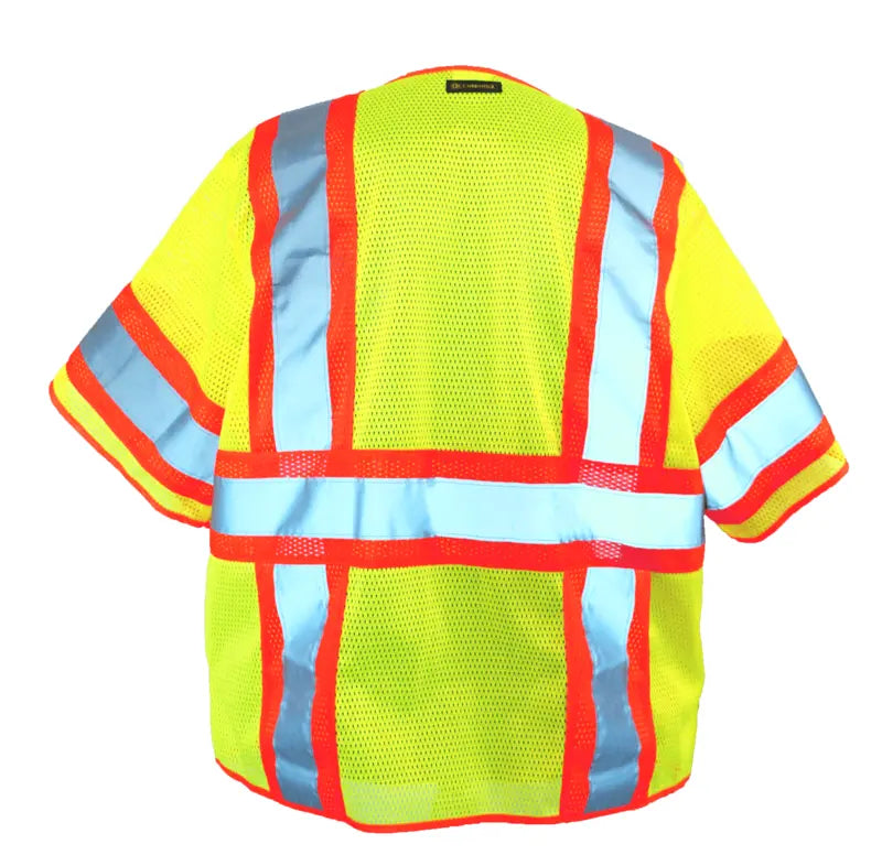 Mesh Two-Tone Vest W/Zipper