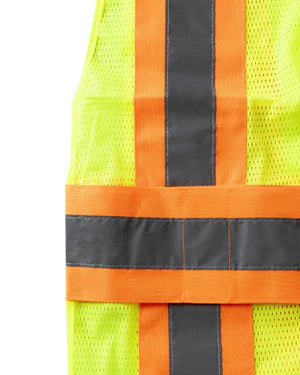 MESH TWO-TONE EXPANDABLE VEST w/ HOOK & LOOP - Type R Class 2