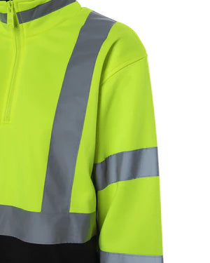 WOMEN'S BLACK BOTTOM QUARTER-ZIP PULLOVER SOFTSHELL - Type R Class 2