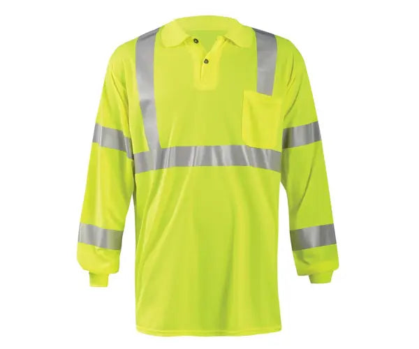 Wicking & Cooling Birdseye Polo Long Sleeve Class 3 T-Shirt