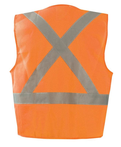 Mesh X-Back Vest W/Zipper - Image 3