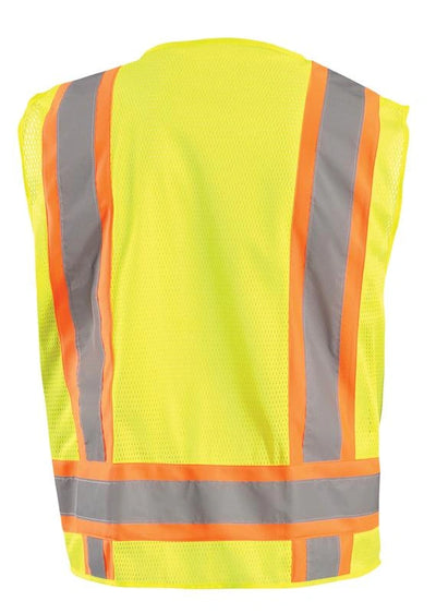 Mesh Two-Tone Surveyor Vest W/Zipper - Image 2