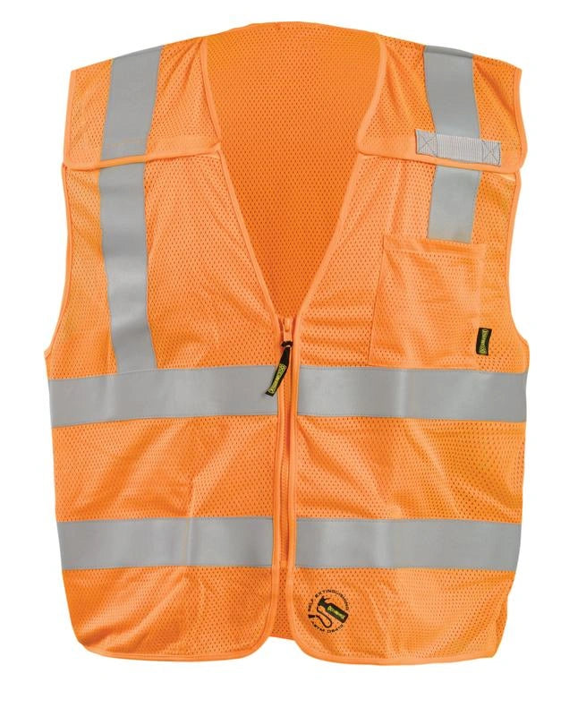 Mesh Self-Extinguishing Breakaway Vest W/Quick Release Zipper