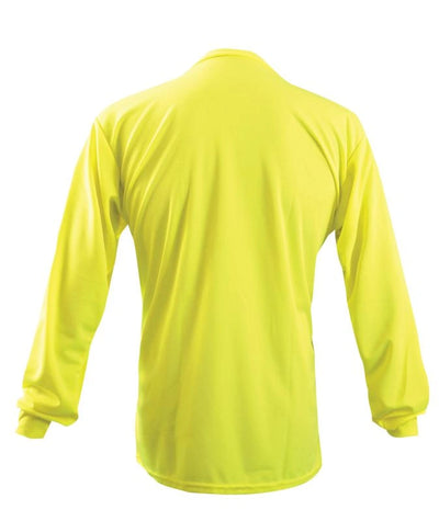 Non-Ansi Long Sleeve Wicking Birdseye T-Shirt W/Pocket - Image 2