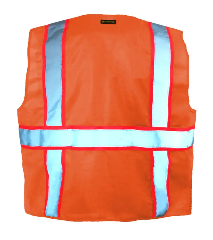Solid Two-Tone Surveyor Vest W/Zipper