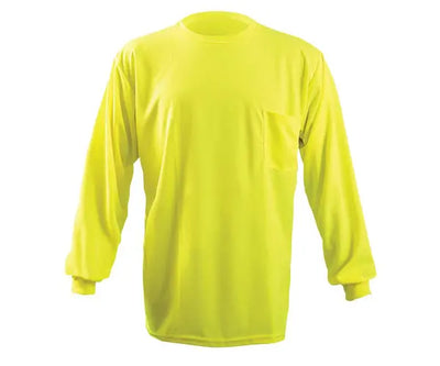 Non-Ansi Long Sleeve Wicking Birdseye T-Shirt W/Pocket - Image 1