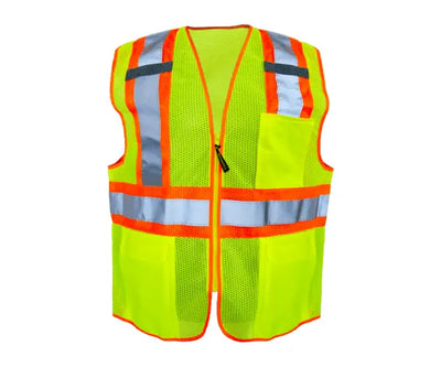 Mesh Two-Tone Vest W/Zipper - Image 1