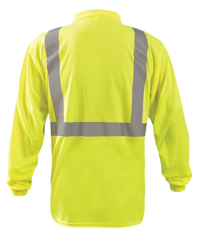 Long Sleeve Wicking Birdseye Polo Shirt W/Pocket