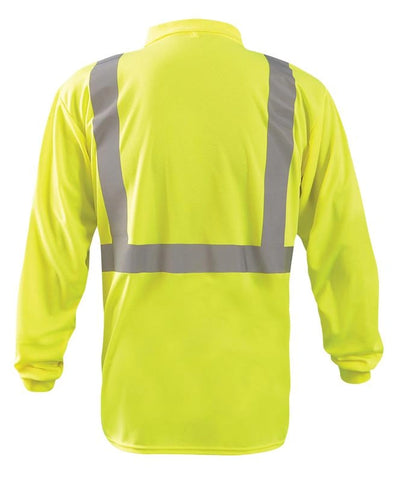 Long Sleeve Wicking Birdseye Polo Shirt W/Pocket - Image 2