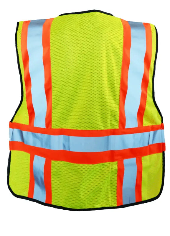 Solid Two-Tone Expandable Vest W/Zipper