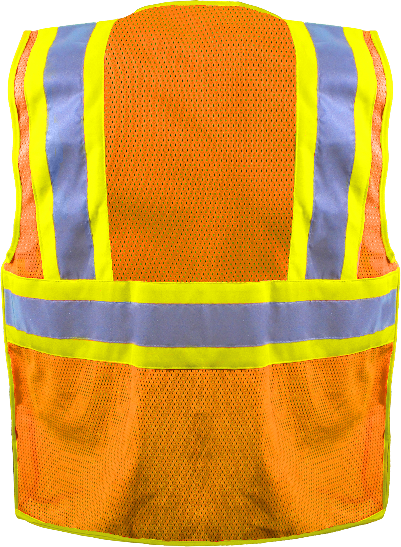 MESH TWO-TONE BREAKAWAY SURVEYOR VEST w/QR ZIPPER - Type R Class 2