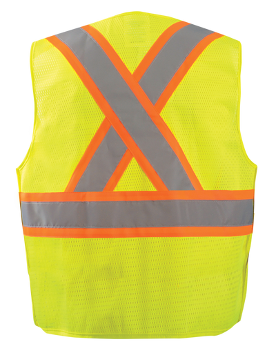 Mesh 5-Pt. Breakaway Two-Tone X-Back Vest w/Quick Release Zipper - Image 1