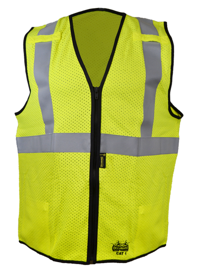 FLAME RESISTANT MESH ZIP VEST - Type R Class 2 - Image 1