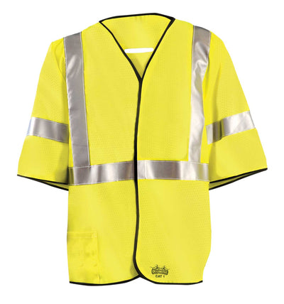 Flame Resistant Single Stripe Mesh Vest w/D-Ring Access - Image 1