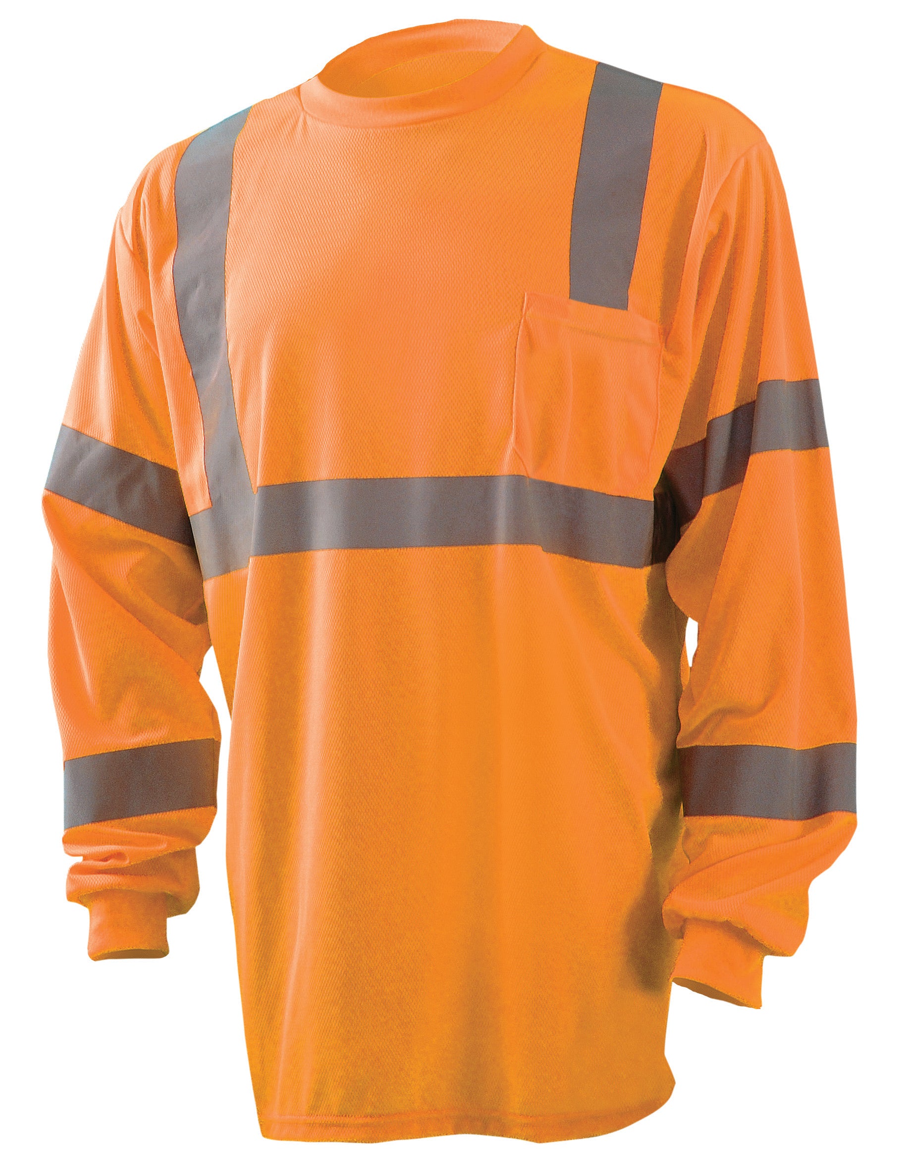 Long Sleeve Wicking Birdseye T-Shirt W/Pocket