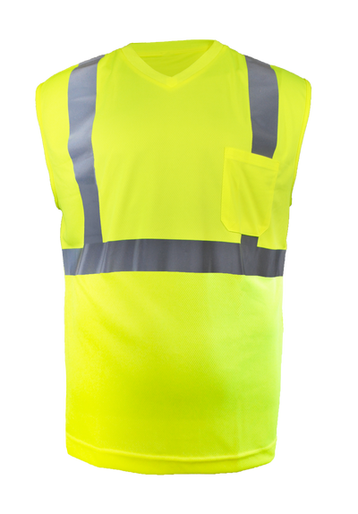 SLEEVELESS WICKING BIRDSEYE T-SHIRT w/POCKET - Type R Class 2 - Image 1