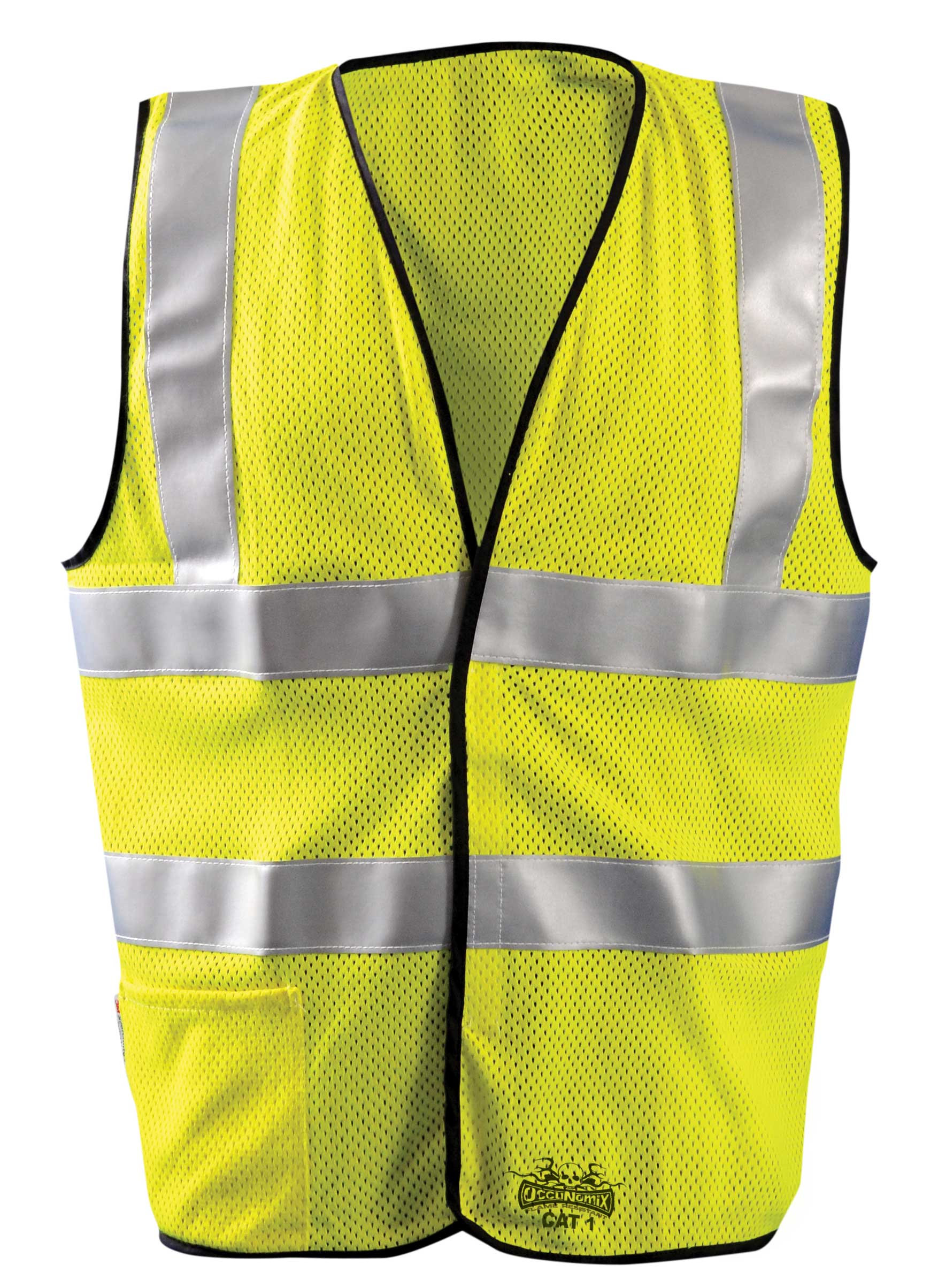 Premium Flame Resistant Dual Stripe Mesh Vest