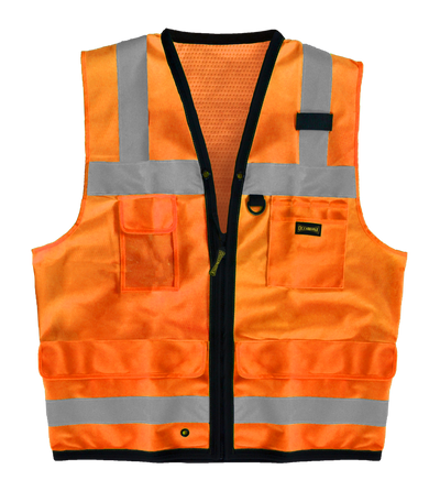 Solid Dual Stripe Surveyor Vest W/Zipper - Image 3