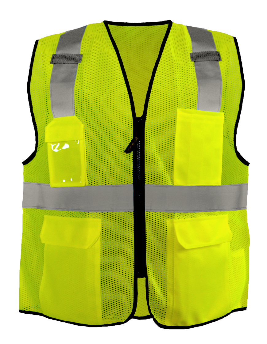 Mesh Surveyor Vest W/Zipper
