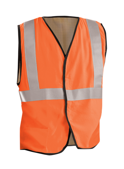 Premium Flame Resistant Single Stripe Solid Vest - Image 1