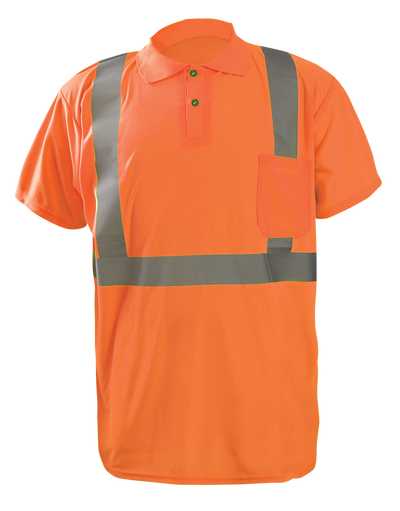 Short Sleeve Wicking Birdseye Polo Shirt W/Pocket - Image 3