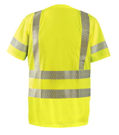 SHORT SLEEVE OCX™ PATENTED SEGMENTED TAPE BLACK BOTTOM W-POCKET - Type R Class 3 - Image 2