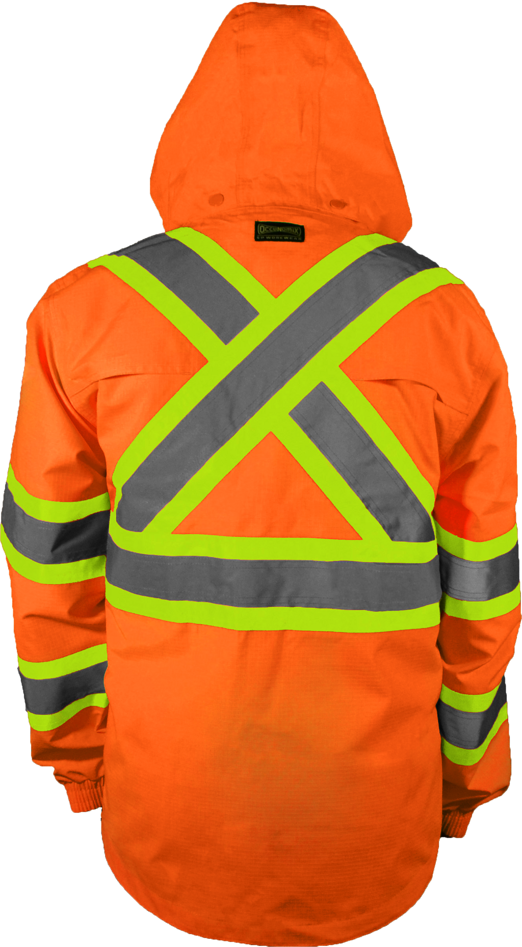 TWO-TONE X-BACK RIPSTOP RAIN JACKET - Type R Class 3