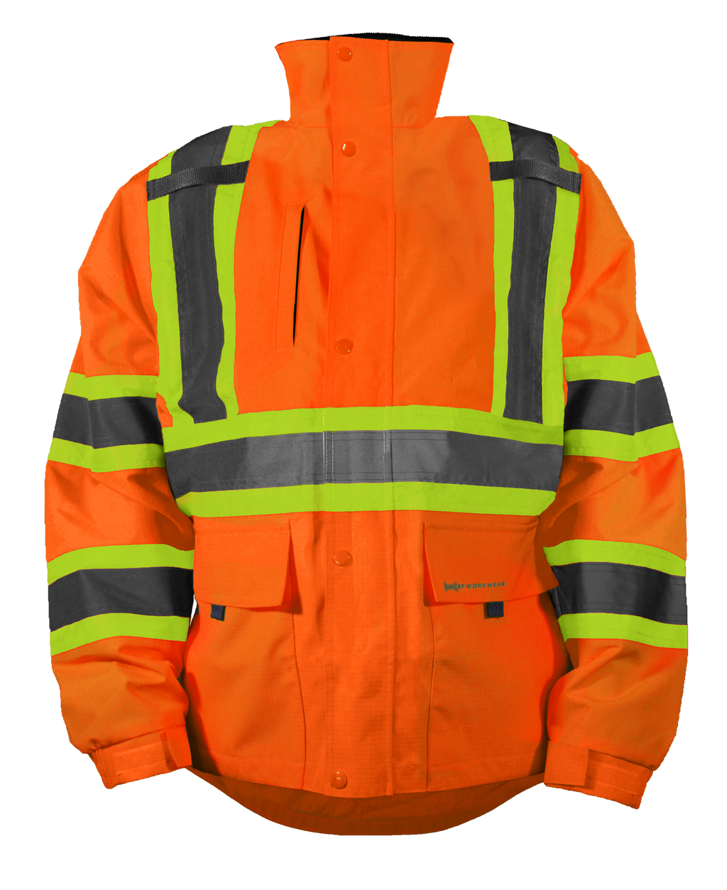 TWO-TONE X-BACK RIPSTOP RAIN JACKET - Type R Class 3